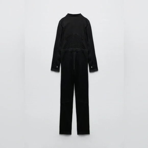 Zara Denim TRF Jumpsuit XS - Picture 10 of 12